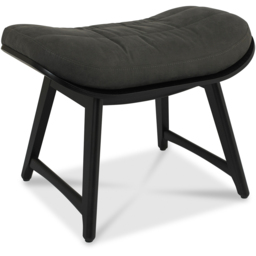 Bentley Designs Peppercorn Dark Grey Fabric Foot Stall - Size: 48 x 62 x 45cm - Wilko - thumbnail 3