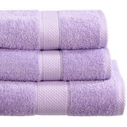 Imperial Hotel Quality Lilac Combed Cotton Turkish Bath Mat - Size: 50 x 80 x 4cm - Purple - Wilko - thumbnail 3