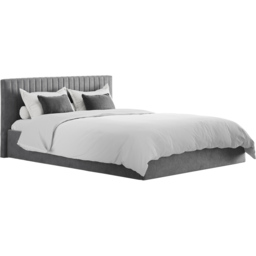 LPD Furniture Berlin King Size Silver Bed Frame - LPD Home - Wilko - thumbnail 4
