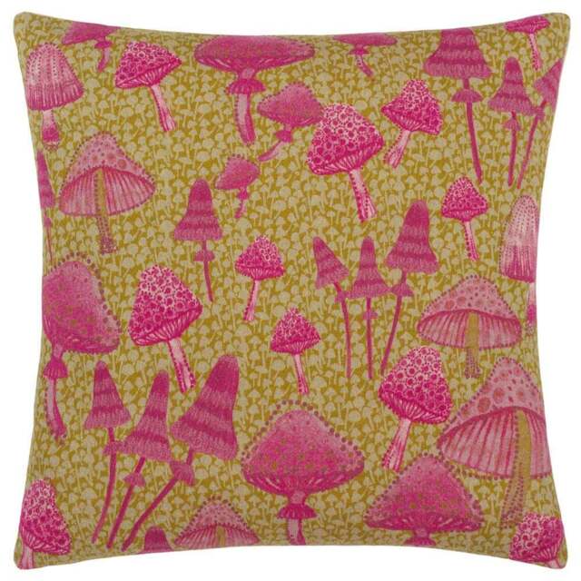 furn. Mushroom Fields Purple Abstract Cushion - Size: 45 x 45 cm - Wilko - image 1