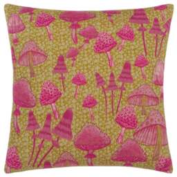 furn. Mushroom Fields Purple Abstract Cushion - Size: 45 x 45 cm - Wilko