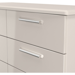 Crowndale Knightsbridge 6 Drawer Kashmir Gloss Wide Chest of Drawers Ready Assembled - Kashmir Gloss & Kashmir - Wilko - thumbnail 6