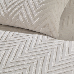 Yard Chevron Single Stone Duvet Set - Grey - Yard Living - Wilko - thumbnail 4