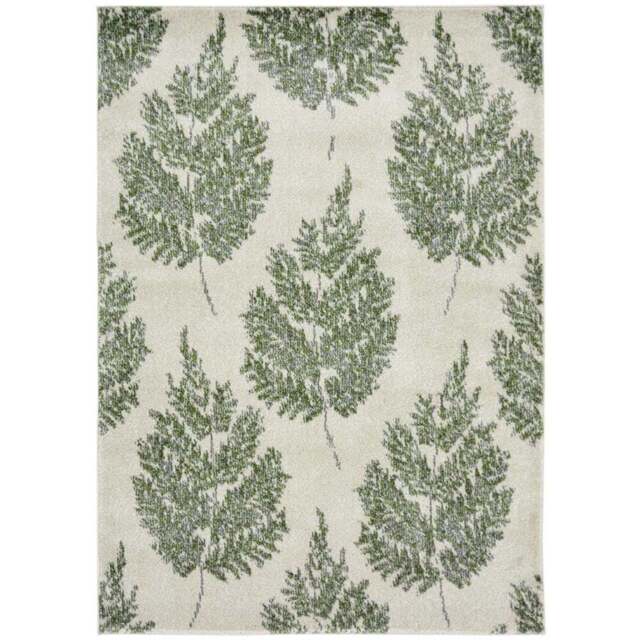 Homemaker Villa Green Leaf Rug 80 x 150cm - Wilko - image 1