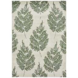 Homemaker Villa Green Leaf Rug 80 x 150cm - Wilko - thumbnail 1