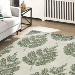 Homemaker Villa Green Leaf Rug 80 x 150cm - Wilko - thumbnail 3