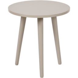 Pacific Lifestyle Devonshire Putty Cream Pine Wood Round Side Table - Size: 42 x 40 x 40cm - Grey - Wilko - thumbnail 3