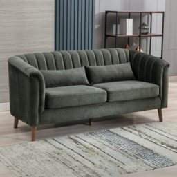 Brooklyn Meabh 3 Seater Green Sofa - Wilko