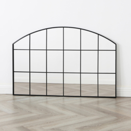 Aion Industrial Arch Black Framed Wall Mirror 120 x 80cm - Home Garden Direct - Wilko - thumbnail 3