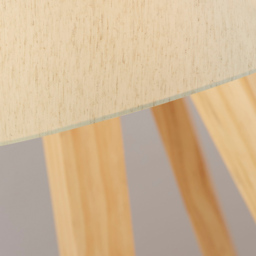 Lighting Collection Harvey Natural Wood Tripod Floor Lamp - Size: 35.5 x 46.5 x 55cm - Wilko - thumbnail 5