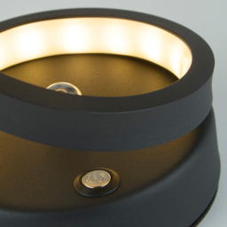 Lighting Collection Curls Black Rechargeable LED Table Lamp - Size: 34.3 x 13 x 13cm - Wilko - thumbnail 5