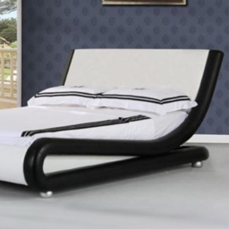 Brooklyn Italian Designer King Size White Faux Leather Bed Frame - Wilko - thumbnail 3