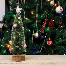 Xmas Haus Pink Baubles Light Up Christmas Tree 27.5cm - Size: 275 x 65 x 65cm - Wilko - thumbnail 4