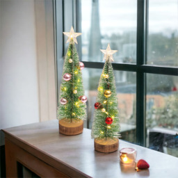 Xmas Haus Pink Baubles Light Up Christmas Tree 27.5cm - Size: 275 x 65 x 65cm - Wilko - thumbnail 5
