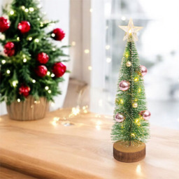 Xmas Haus Pink Baubles Light Up Christmas Tree 27.5cm - Size: 275 x 65 x 65cm - Wilko - thumbnail 3