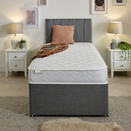 Starlight Beds Wellington European Small Single Memory Foam and Open Coil Spring Mattress - White - Wilko - thumbnail 5