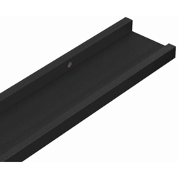 vidaXL 80cm Set of 2 Black Frame Ledge Floating Wall Shelf - Size: 3 x 9 x 9cm - Wilko - thumbnail 6