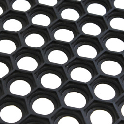 JVL Honeycomb Rubber Doormat 40 x 60cm - JVL Homewares - Wilko - thumbnail 5