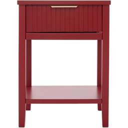 Monti Single Drawer Red Bedside Table - Wilko - thumbnail 4