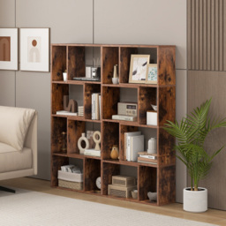 Costway 8 Cube Brown Geometric Bookshelf - Size: 8 Shelf - Wilko - thumbnail 5