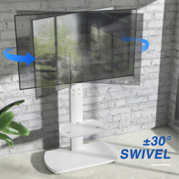 TTAP Single Shelf White Freestanding TV Stand - Size: 117.6 x 60 x 40cm - Wilko - thumbnail 4
