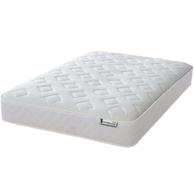 Starlight Beds Jump n Tac Double White Memory Foam with Spring Mattress - Wilko - image 1