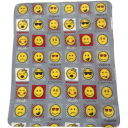 Velosso Grey Expressions Polar Fleece Throw 127 x 152cm - Size: 127 x 152 x 1cm - Wilko - thumbnail 3