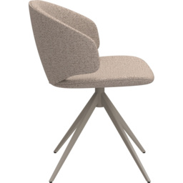 Florence Ella Beige Swivel Dining Chair - Size: Single - Cream - Furniture To Go - Wilko - thumbnail 3