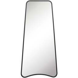 MirrorOutlet The Coartans Black Metal Trapezoid Wall Mirror 180 x 85cm - Wilko - thumbnail 1