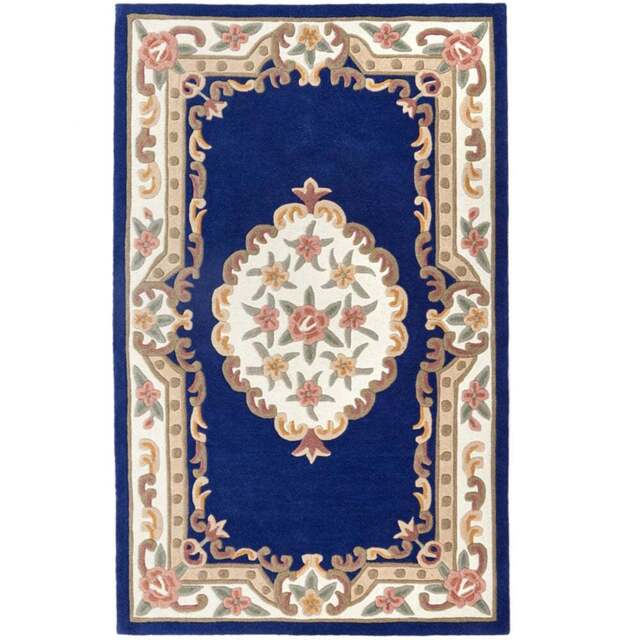 Origins Shensi Navy Rug 60 x 120cm - Blue - Origins Rugs - Wilko - image 1