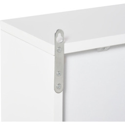Portland White Wall Mounted Mirror Bathroom Cabinet - Size: 48 x 14.5 x 45cm - Wilko - thumbnail 5