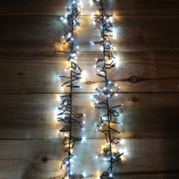 Premier ClusterBrights 3000 White and Warm White LED Green Cluster Light 37.5m - Size: 2 x 3750 x 12cm - White / Warm White - Samuel Alexander - Wilko - thumbnail 1