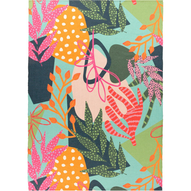 furn. Coralina Multicolour Washable Outdoor Rug 120 x 170cm - Size: 170 x 120cm - Wilko - image 1