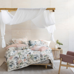 Linen House Luana Single Fringed Duvet Cover Set - White - Wilko - thumbnail 6