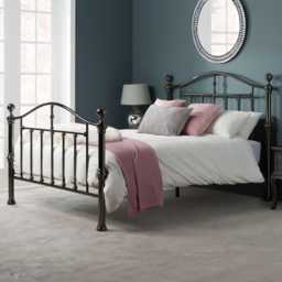 Victoria Double Black Bed Frame - Birlea - Wilko