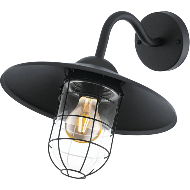 EGLO Manfria LED Anthracite Exterior Pedestal - Size: 30.0 x 38.0 x 25.0cm - Black - Wilko