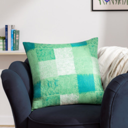 furn. Alma Green Check Cushion - Size: 50 x 50cm - Wilko - thumbnail 3
