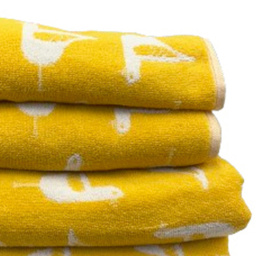 Bellissimo Sea Gull Turkish Cotton Ochre Hand and Bath Towels Set of 4 - Size: 70 x 125cm - Multi - Wilko - thumbnail 3