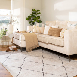 Kukoon Trellis Modern Abstract Beige Grey Washable Rug 240 x 330cm - n/a - Wilko - thumbnail 3