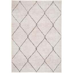 Kukoon Trellis Modern Abstract Beige Grey Washable Rug 240 x 330cm - n/a - Wilko