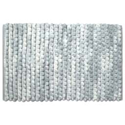 Allure Bath Fashions Grey Marble Effect Chunky Bobble Non Slip Bath Mat 50 x 80cm - Size: 50 x 80 x 1cm - Wilko