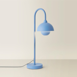 ValueLights Tilly Pastel Sky Blue Arched Dome Shade Metal LED Table Lamp - Size: 160 x 45.5 x 30cm - Yellow - Wilko - thumbnail 6