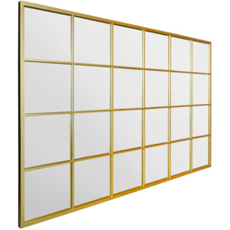 The Fenestra Gold Window Leaner Wall Mirror 174 x 110cm - MirrorOutlet - Wilko - thumbnail 6
