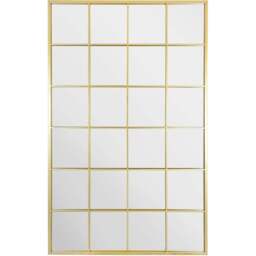 The Fenestra Gold Window Leaner Wall Mirror 174 x 110cm - MirrorOutlet - Wilko - thumbnail 1