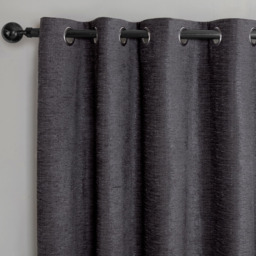 Delphine Blackout Curtain Charcoal 168 x 183cm - Wilko - thumbnail 4