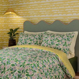 Scion Dancing Daisies Lavender and Honey King Size Duvet Set - Lavender & Honey - Wilko - thumbnail 5