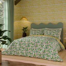 Scion Dancing Daisies Lavender and Honey King Size Duvet Set - Lavender & Honey - Wilko - thumbnail 1