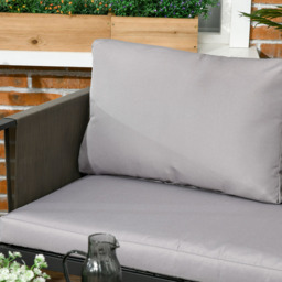 Outsunny 4 Piece Metal Garden Set Grey - Size: 4 Seater - Wilko - thumbnail 5