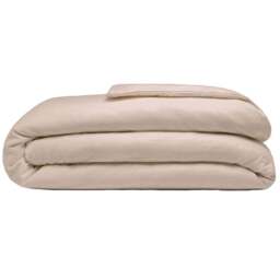 Serene King Size Cream Brushed Cotton Duvet Cover - Wilko