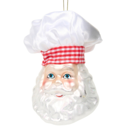 Glass Chef Santa Decoration White - Candy Cane Lane - Wilko - thumbnail 3